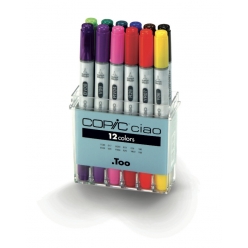 set 12 marqueurs manga copic ciao les essentiels