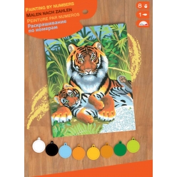 peinture par n debutant  tigres