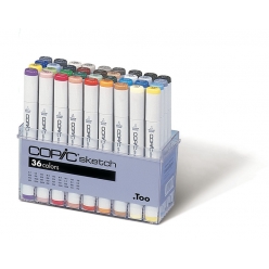 set copic sketch 36 couleurs dont 12 gris