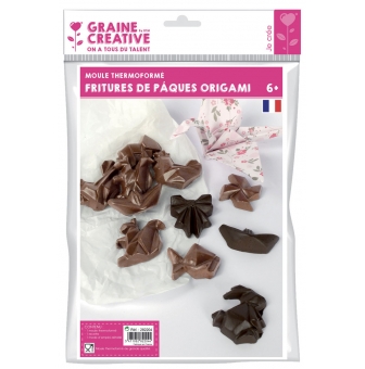 moule thermoforme friture de paques origami