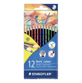 crayon de couleur noris incassable 12 pieces 185 c12