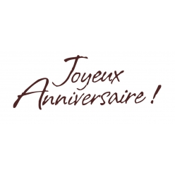 tampon en bois joyeux anniversaire