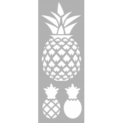 pochoir 15 x 40 cm ananas