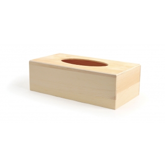 boite a mouchoirs rectangulaire en bois