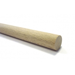 baguette en bois tourillon lisse 1 metre o 4 mm 10 pieces