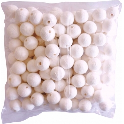 boules cellulose blanches o18cm 100 pieces
