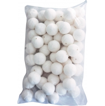 boules cellulose blanches o6cm 20 pieces