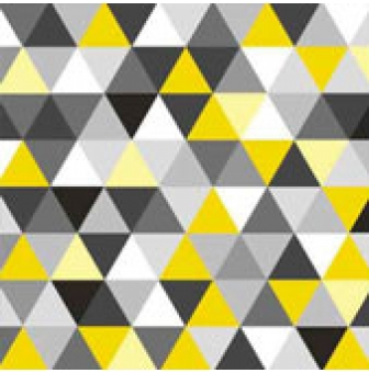 serviette triangles yellowblack 20 pieces