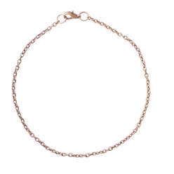 chaine bracelet petite maille bronze o2mm