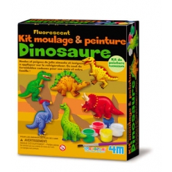 kit dam4m pour enfant moulage et peinture dinosaures