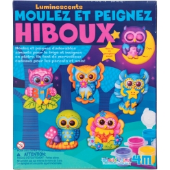 kit dam4m pour enfant moulez et peignez hiboux