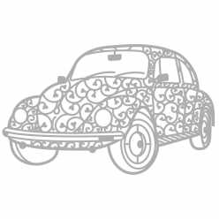 delicate die  voiture vintage 112x61 cm