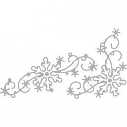 Pochoir de découpe et de gaufrage : Flocon de neige décoratifs