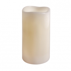 Bougie cylindrique LED blanc chaud 7,5 cmø