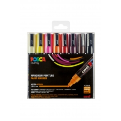 marqueurs posca pc5m conique moyenne sunset 8 pieces