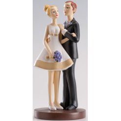 figurine gateau de mariage harmonie 16cm