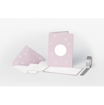enveloppe et carte menthe 6 ensembles