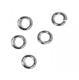 anneaux ronds argente o 46 mm 100 pieces