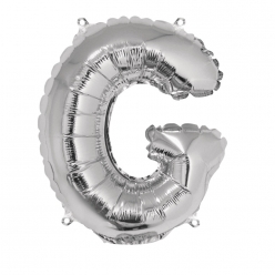 ballon en aluminium lettre g argente 40cm