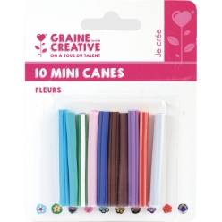 tranches de canes mini mini fleurs