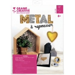 metal a graver et a repousser dore 3 feuilles 185x29 cm