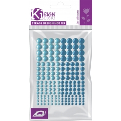 strass thermocollant tissu o3456mm duo bleu 176 pieces