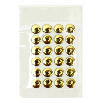 clou rond thermocollant 8mm dore 24 pieces
