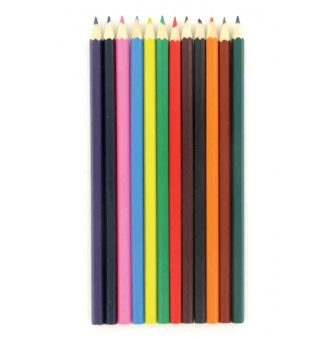 crayons de couleur 12 pieces