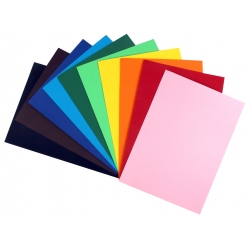 papier epais de couleur 220g a5 10 couleurs assorties