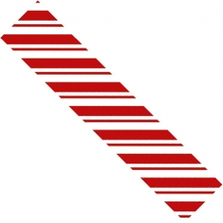 ruban adhesif fantaisie 15 cm x 10 m rayures rouge