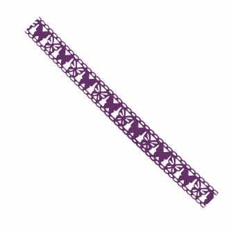 ruban adhesif fantaisie 15 cm x 1 m paillons violet