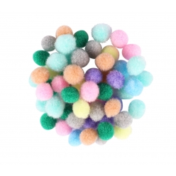 pompons couleurs vives 08 cm assortiment 200 pieces