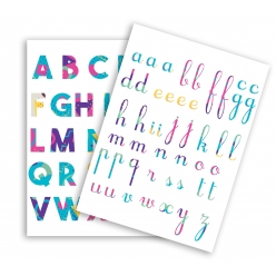 gommettes alphabet de 15 a 25 cm x 73 pieces