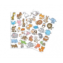 gommettes animaux rigolos 2 de 15 a 5 cm 50 pieces