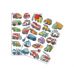 gommettes voitures et camions de 22 a 4 cm 34 pieces