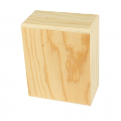 tirelire en bois simple et efficace 10 x 55 x 3 cm