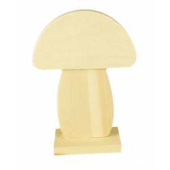 jouet en bois champignon 13 x 9 x 4 cm