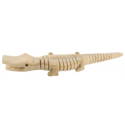 jouet en bois articule crocodile 55 x 30 cm