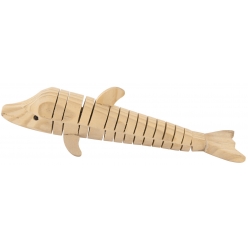 jouet en bois articule dauphin 185 x 3 x 5 cm
