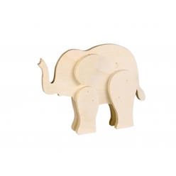 jouet en bois elephant 12 x 9 x 2 cm