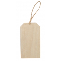 Etiquette Tag en bois 18 x 10 x 0,6 cm