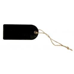 etiquette tags ardoise rectangle noir 7 cm 3 pieces