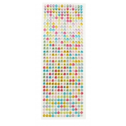 stickers strass ronds multicolores 06 cm 504 pieces