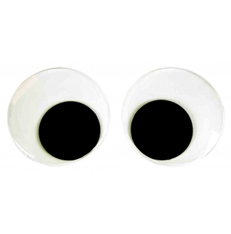 yeux mobiles adhesifs noir blanc 10 cm 2 pieces