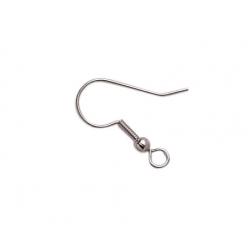 boucles d oreille americaines crochet 19 mm argente x6