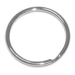 anneaux de porte cles 15 cm argente 12 pieces