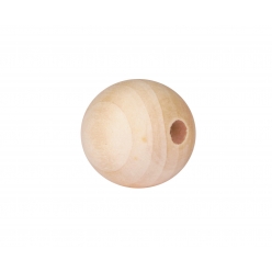perles en bois brut rondes 3 cm trou 07 cm 4 pieces