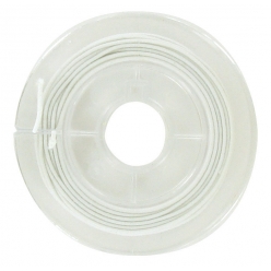 fil elastique gaine blanc 1 mm x 5 m