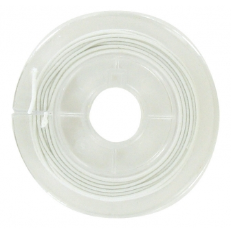 fil elastique gaine blanc 1 mm x 5 m