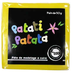Pâte polymère à modeler Patati Patata Jaune 50 g